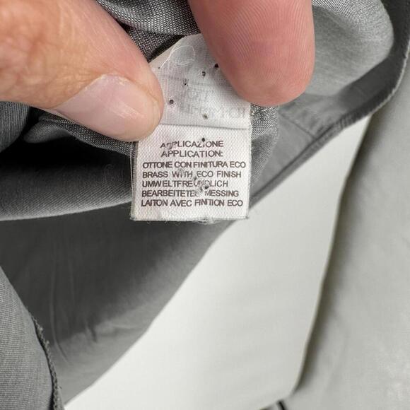 Brunello Cucinelli shirt top womens L L gray button up sparkle trim luxury work - Picture 3 of 8